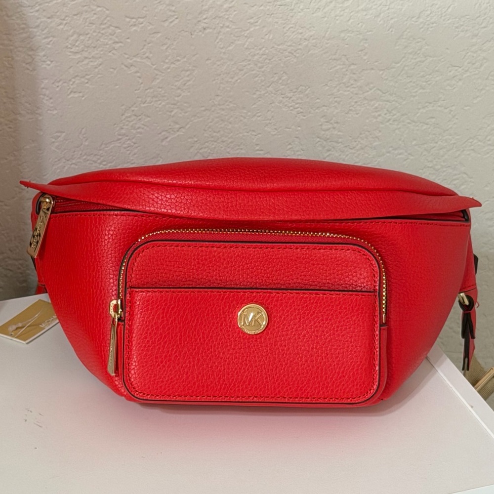Michael Kors Leather Large Belt Bag NWT